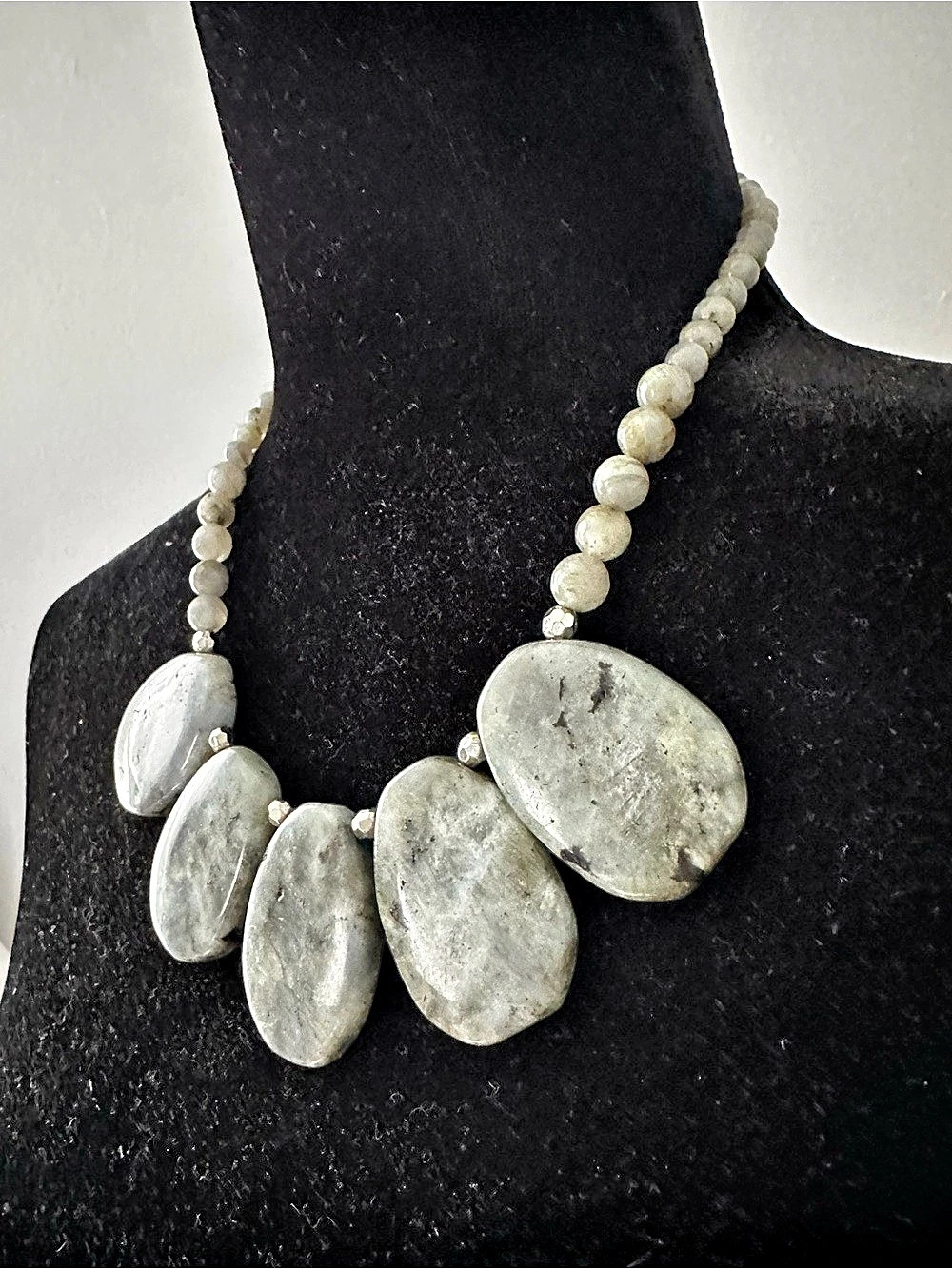 Labradorite Statement Necklace - Picture 3 of 14